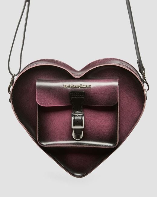 Dr. Martens Multicolor Heart Shaped Distressed Look Leather Bag