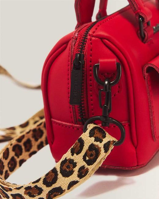 Dr. Martens Red Mini Top Handle Kiev Leather Bag
