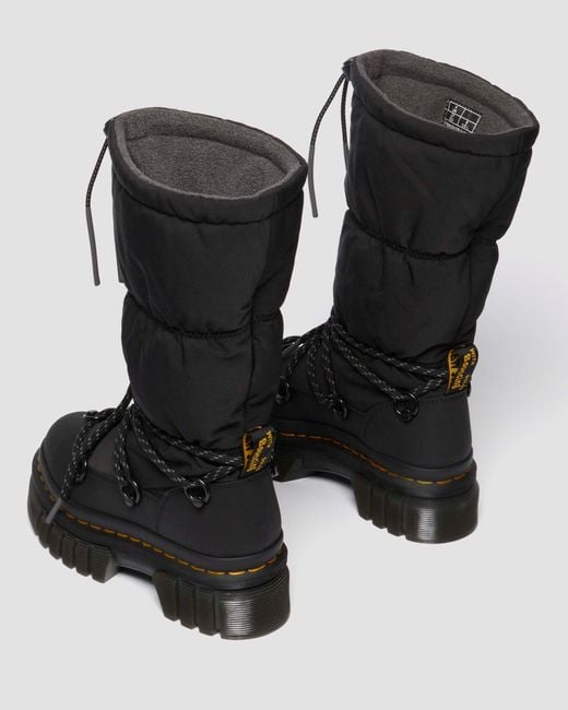 Dr. Martens Audrick Hi Puffer Boots in Black | Lyst