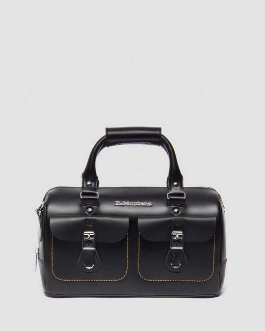 Dr. Martens Black Kiev Leather Top Handle Bag