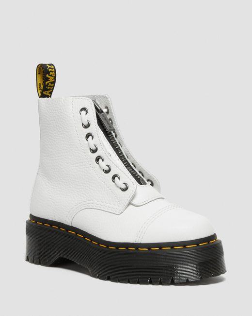 Dr. Martens Sinclair Milled Nappa Leather Platform Boots for Men | Lyst