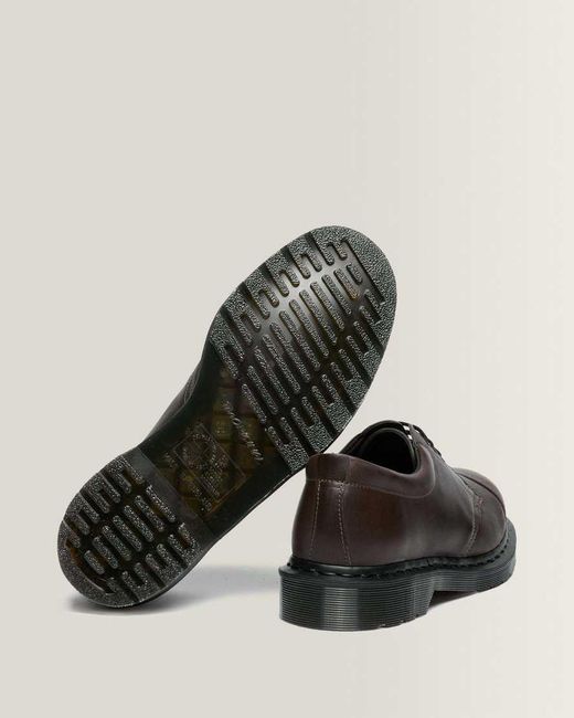Dr. Martens Black 1461 Mhl 3 Eye Leather Shoes for men
