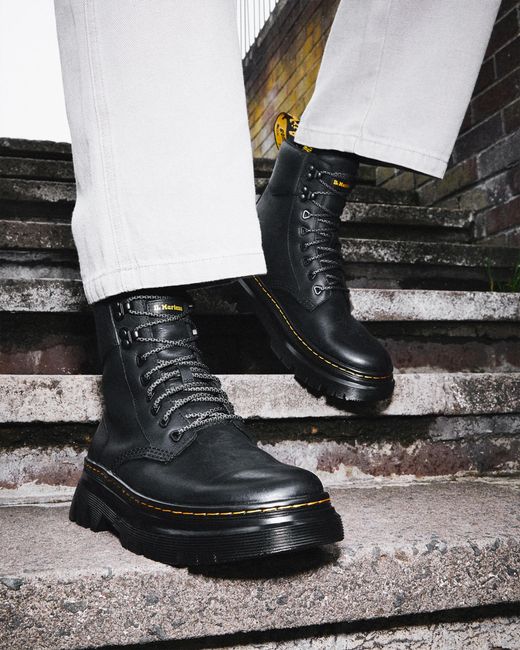 Dr. Martens Tarik Wyoming Leather Utility Boots in Black | Lyst