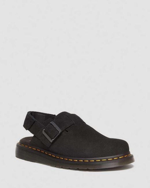 Dr. Martens Black Jorge Ii Suede Mules for men