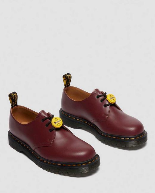 Dr. Martens Red Smooth Leather 1461 Palace Shoes for men