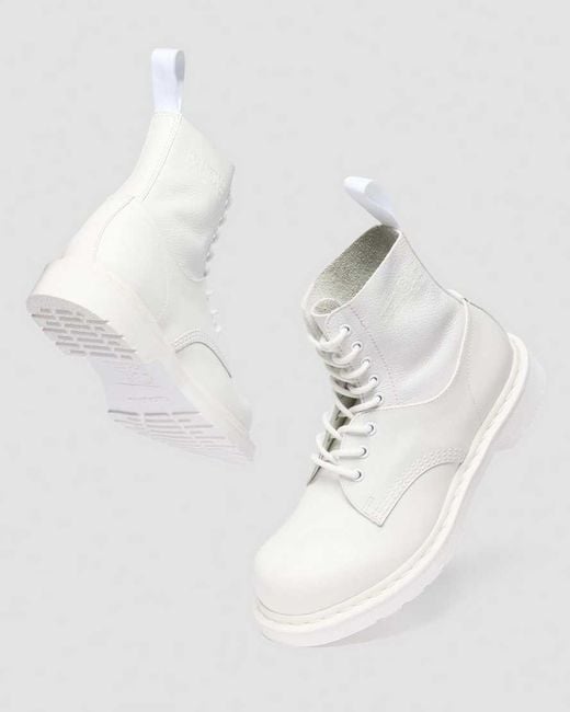 Dr. Martens White 1460 1461 Mm6 Leather Boots for men