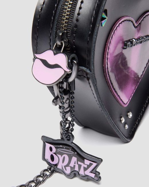 Dr. Martens Micro Heart Bratz Leather Bag in White | Lyst