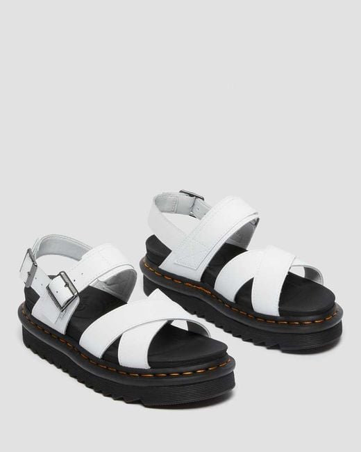 Dr. Martens White Voss Ii Athena Leather Sandals