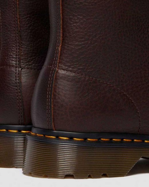 Dr. Martens Brown 1460 Fleece Lined Grizzly Leather Boots for men