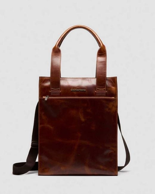 Dr. Martens Red Leather Tote Bag