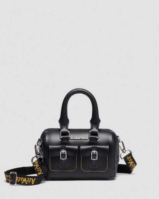 Dr. Martens Black Mini Top Handle Ledertasche