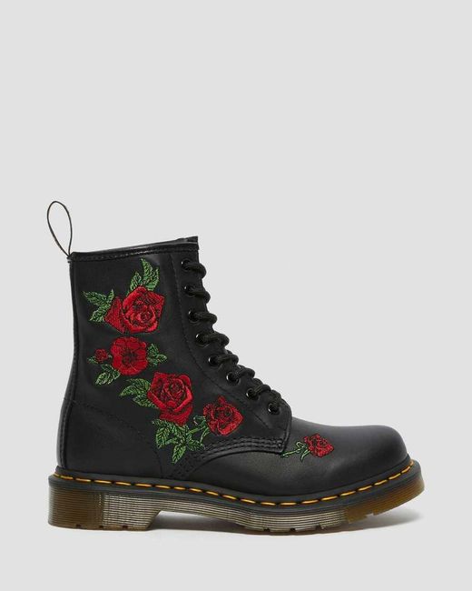 Dr. Martens Multicolor 1460 Leather Lace-Up Boots (Decayed Roses) Boots