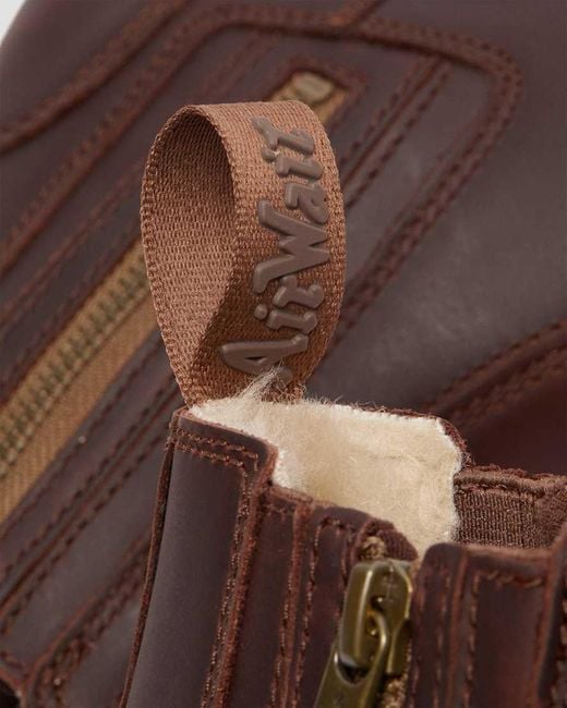 Dr. Martens Brown Leather 2976 Alyson Dm's Wintergrip Chelsea Boots