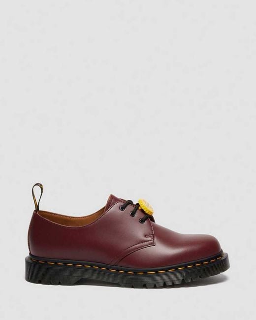 Dr. Martens Red Smooth Leather 1461 Palace Shoes for men