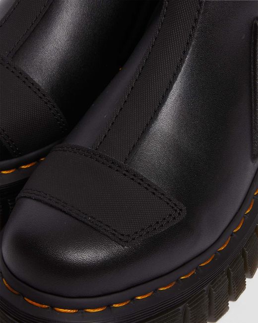 Dr. Martens Black Leather Audrick Hi Platform Chelsea Boots
