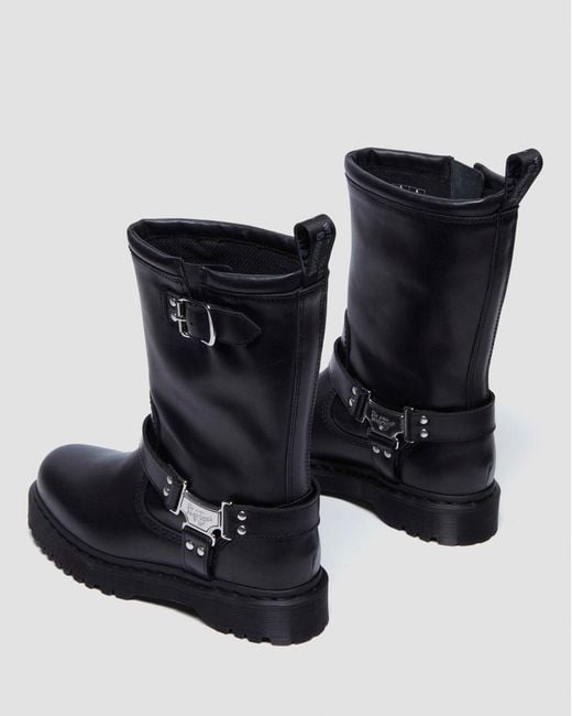 Biker boots montantes anistone hi Dr. Martens en coloris Black