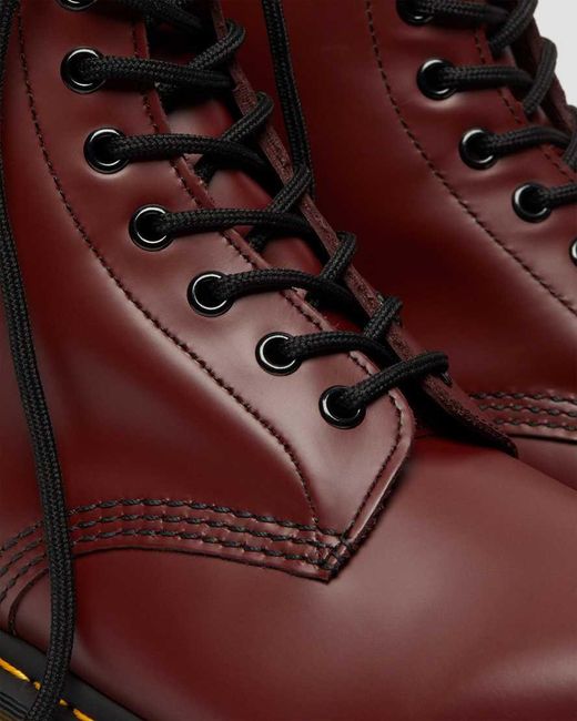 Dr. Martens Brown 1460 Smooth Leather Lace Up Boots