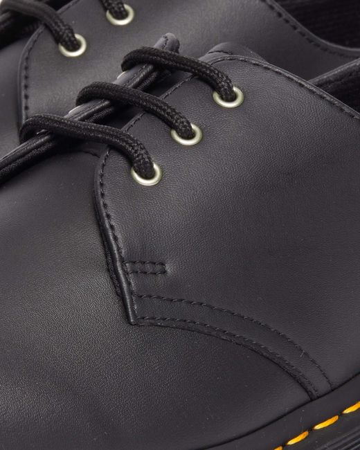 Nappa cuero zapatos 1461 reclaimed de piel Dr. Martens de hombre de color Black