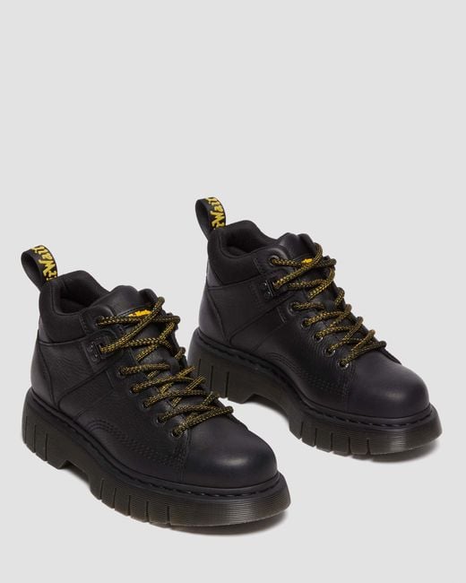 Dr. Martens Black Woodard Leather Lace Up Ankle Boots for men
