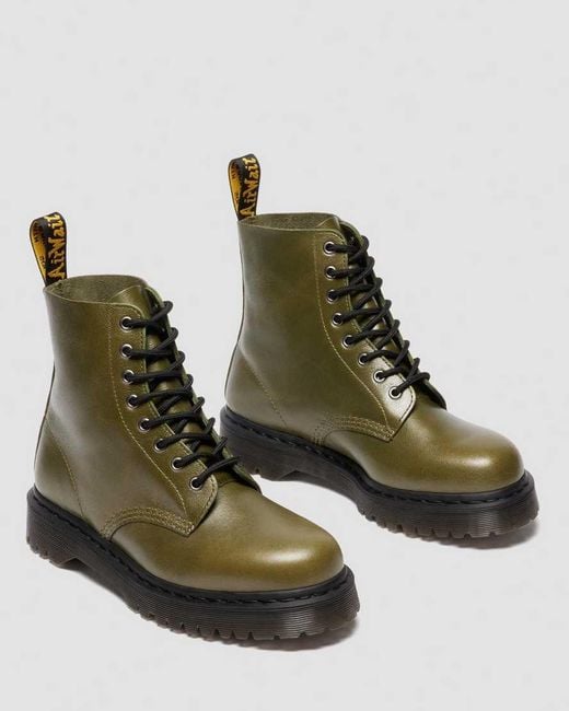 Dr. Martens Green 1460 Bex Eclipse Soft Leather Boots for men