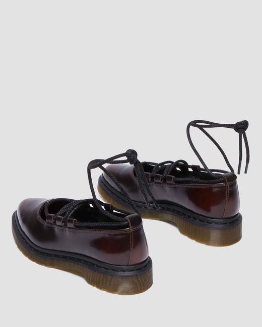 Dr. Martens Black Elphie Ii Leather Ballet Flats Shoes