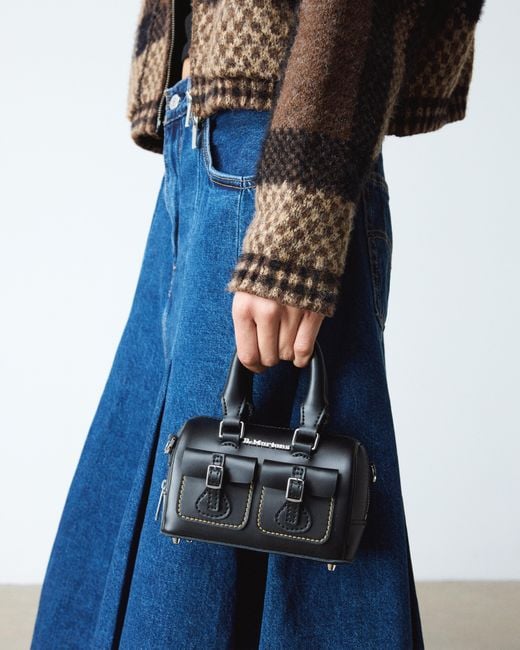 Dr. Martens Mini Leren Hengseltas in het Black