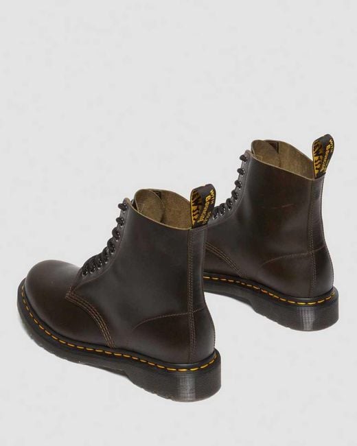 Dr. Martens Black 1460 Pascal Orleans Leather Lace Up Boots for men