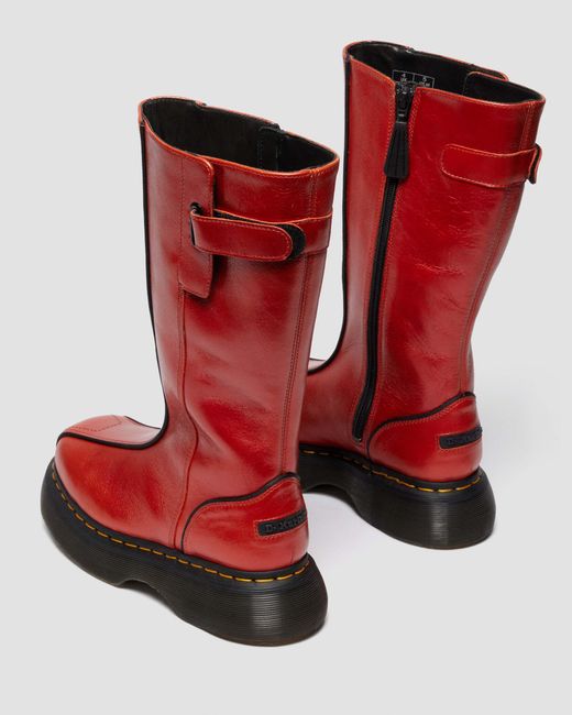 Dr. Martens Red Buzz Hi