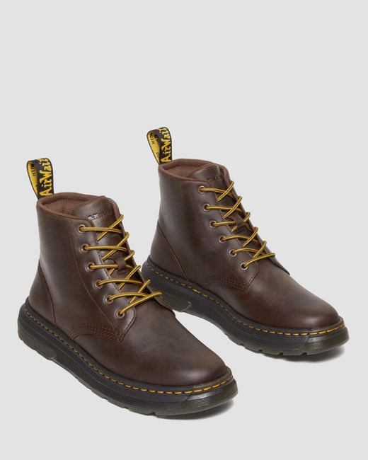 Dr. Martens Brown Crewson Crazy Horse Leather Chukka Boots for men