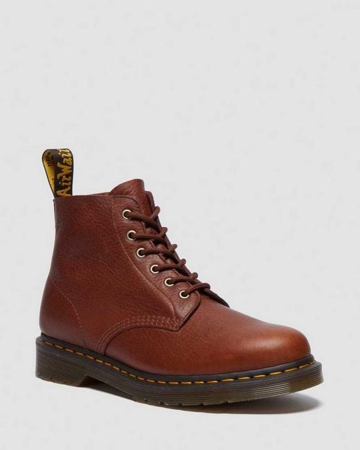 Dr. Martens Brown 101 Ambassador Soft Leather Ankle Boots for men