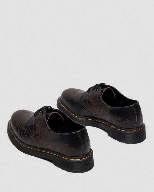 Dr. Martens Black 1461 Phoenix Vintage Smooth Leather Shoes for men
