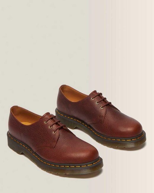 Dr. Martens Brown 1461 Ambassador Soft Leather Oxford Shoes for men