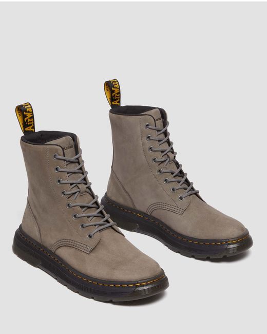 Dr. Martens Brown Crewson Leather Lace Up Boots for men
