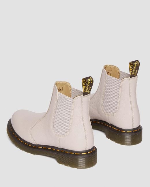 Dr. Martens 2976 Virginia Leather Chelsea Boots Taupe | Lyst