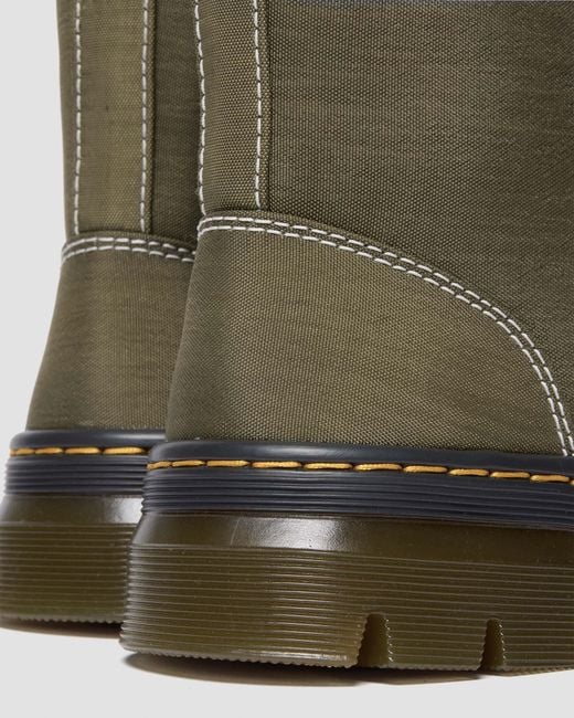 Dr. Martens Green Combs Ii Nylon Utility Boots