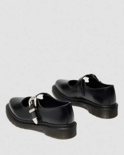 Dr. Martens Black Elphie Mary Jane Atlas Leather Shoes