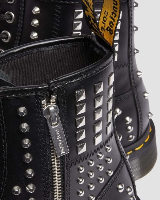 Boots 1460 studded zip Dr. Martens pour homme en coloris Black