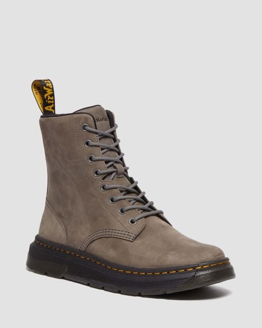Dr. Martens Crewson Leren Veterlaarzen in het Brown voor heren