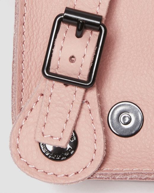 Dr. Martens Pink 7 Inch Pisa Leather Crossbody Bag