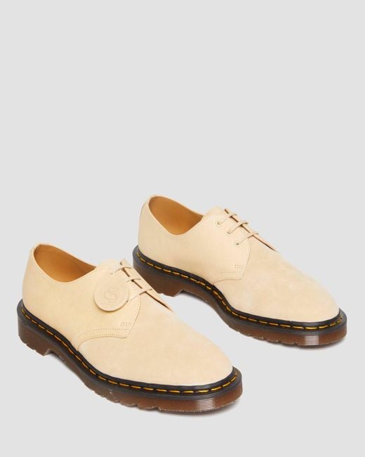 Dr. Martens Natural 1461 Made In England Suede Oxford Shoes for men