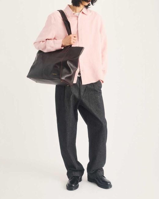 Dr. Martens Black Maxi Overdrive Leather Tote Bag