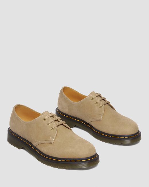 Dr. Martens Natural 1461 Tumbled Nubuck Leather Oxford Shoes for men