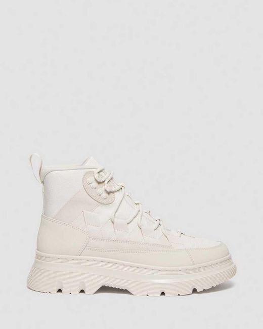 Dr. Martens White Boury Utility Boots for men