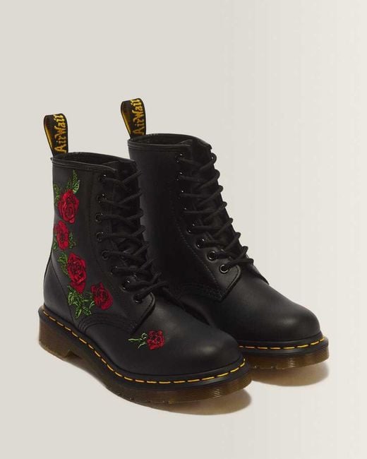 Dr. Martens Multicolor 1460 Leather Lace-Up Boots (Decayed Roses) Boots