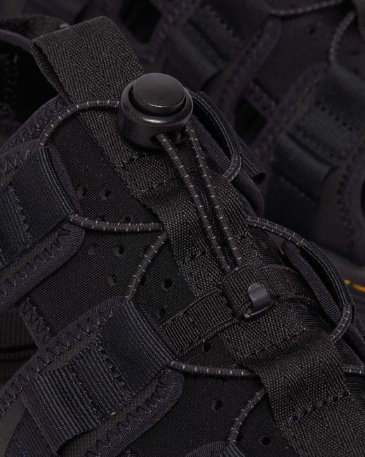 Dr. Martens Black Jericho Leather & Neoprene Hybrid Sandals