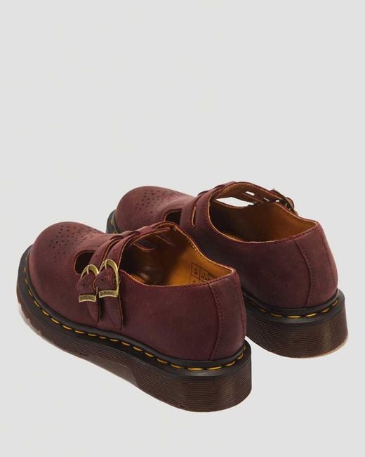 Dr. Martens Brown 8065 Crazy Horse Leather Mary Jane Shoes