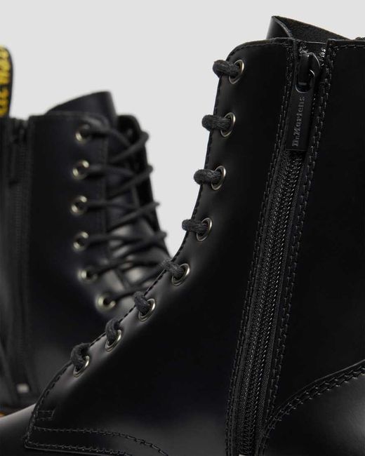Dr. Martens Unisex Jadon Boot Smooth Leather Platforms Black