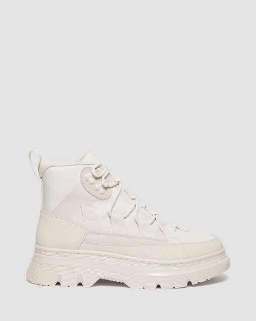 Dr. Martens White Boury Utility Boots for men