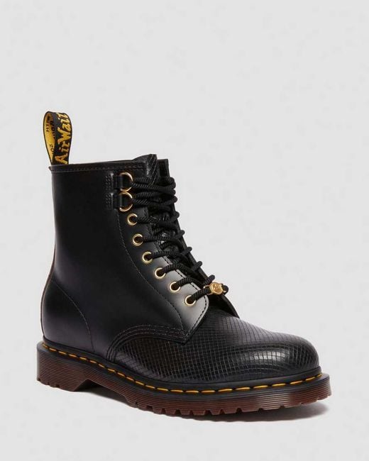 Dr. Martens Black 1460 Year Of The Snake Leather Lace Up Boots for men