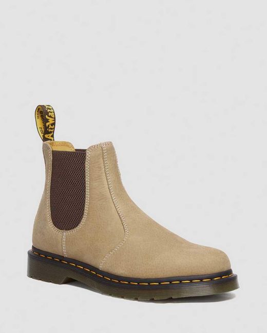 Dr. Martens Natural 2976 Tumbled Nubuck Leather Chelsea Boots for men